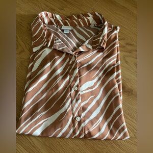 a new day Button Down Top